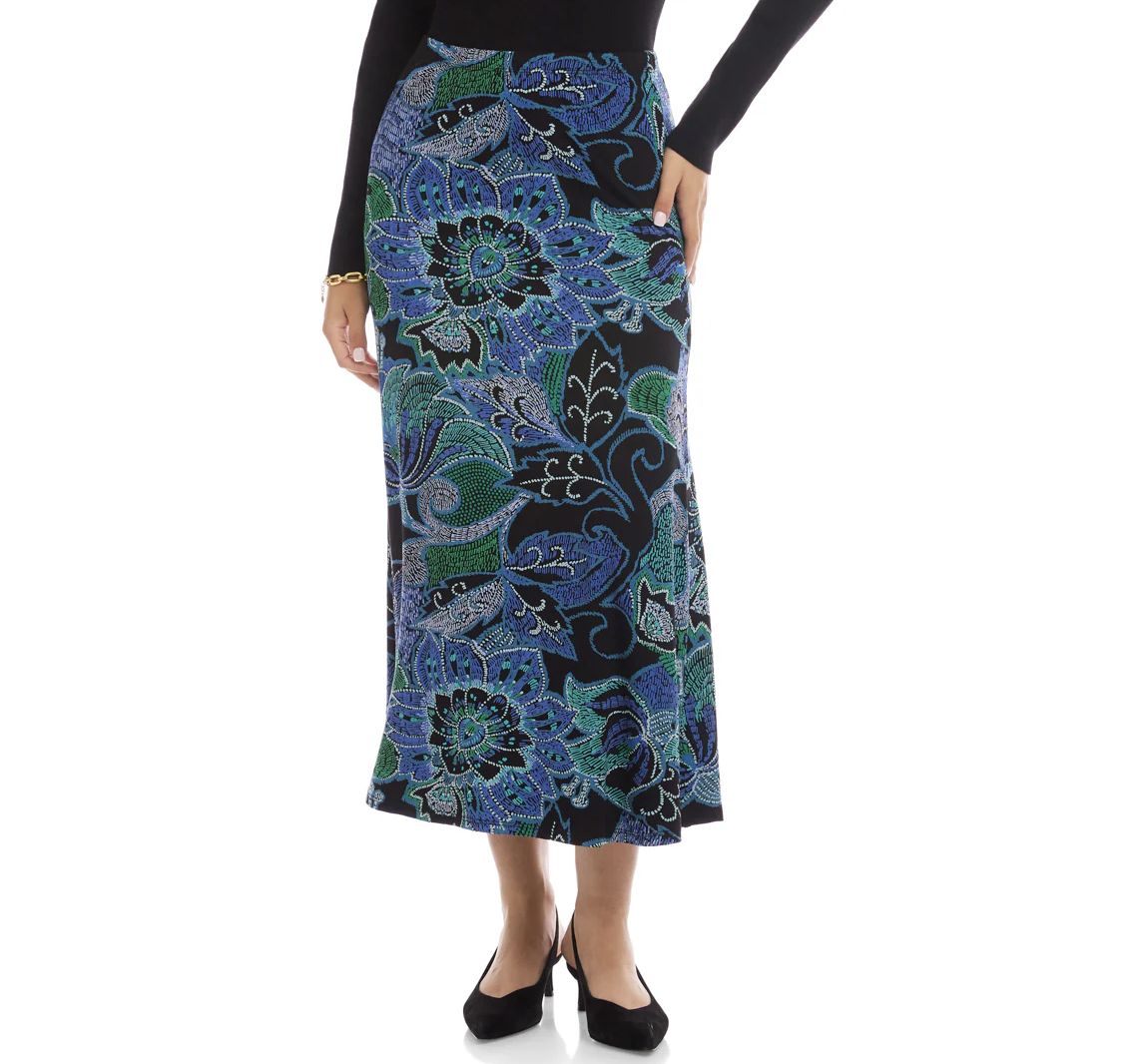 Side-Slit Midi Skirt