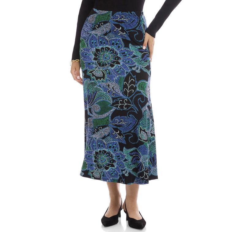 Side-Slit Midi Skirt