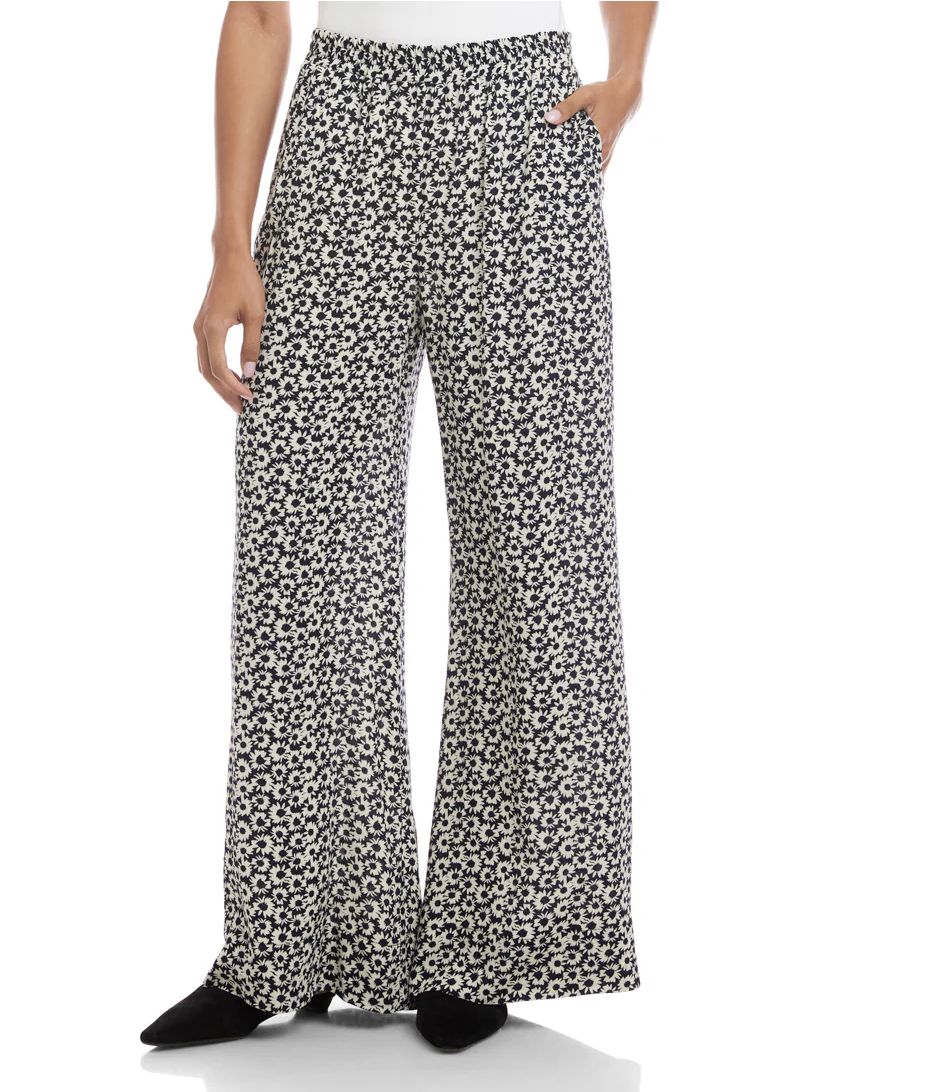 Floral Wide-Leg Pant