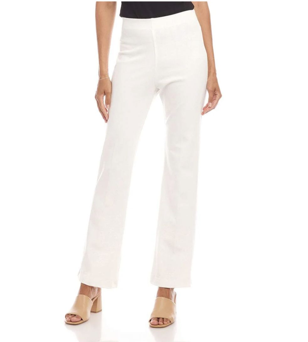 White Bootcut Pant