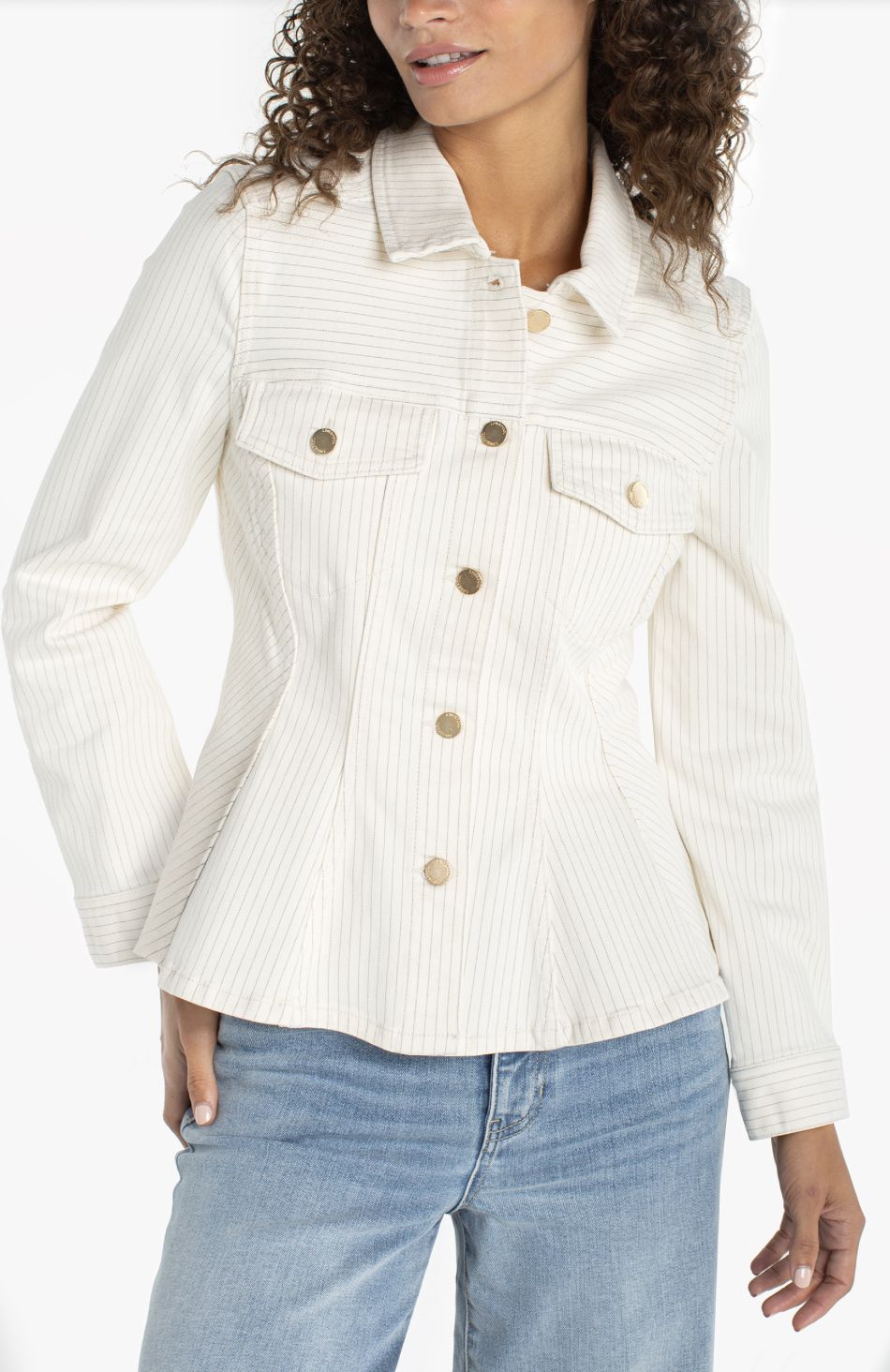 Fit &amp; Flare Stripe Jacket