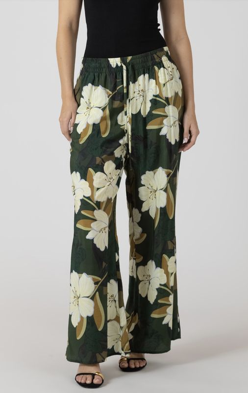 Palm Flowy Pants