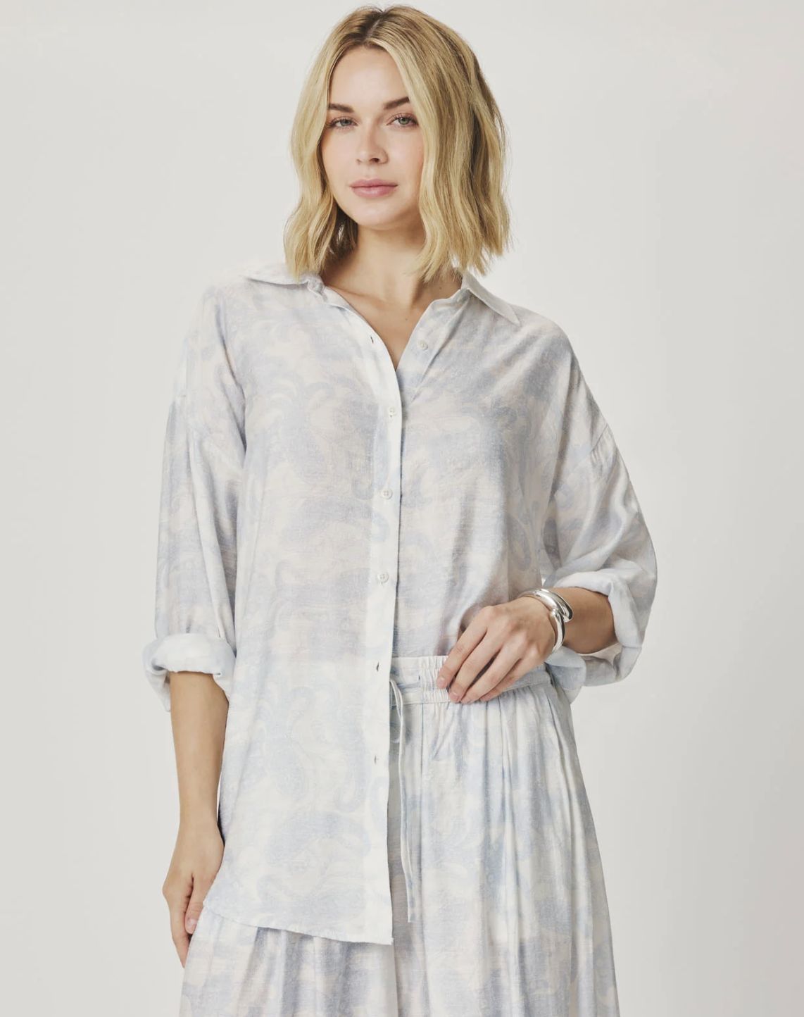 Iris Paisley Button-Down