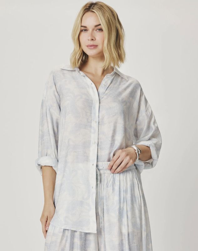 Iris Paisley Button-Down