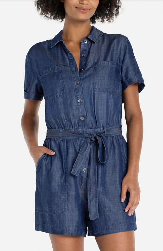SS Denim Romper
