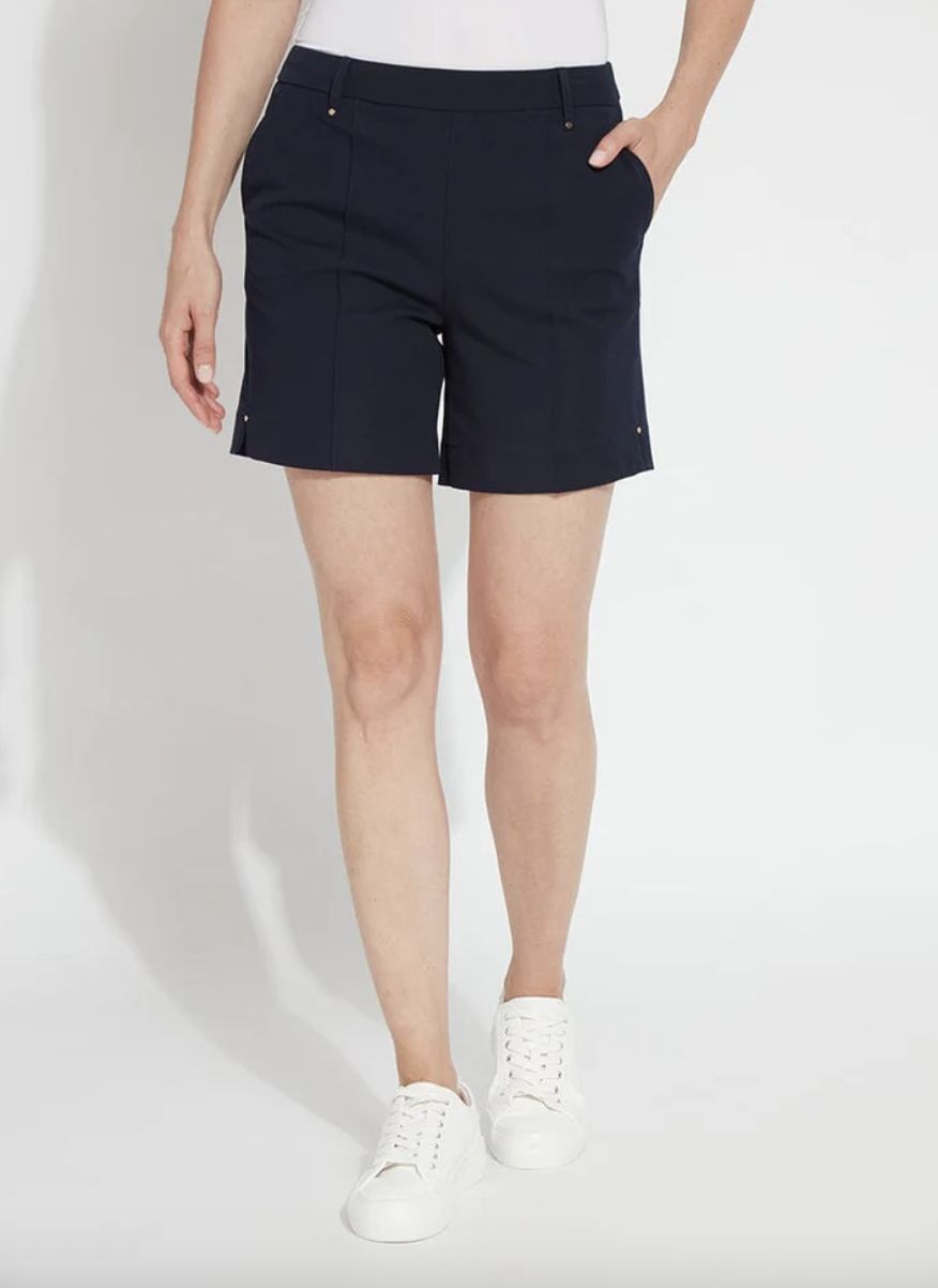 Navy 6" Amanda Twill Short