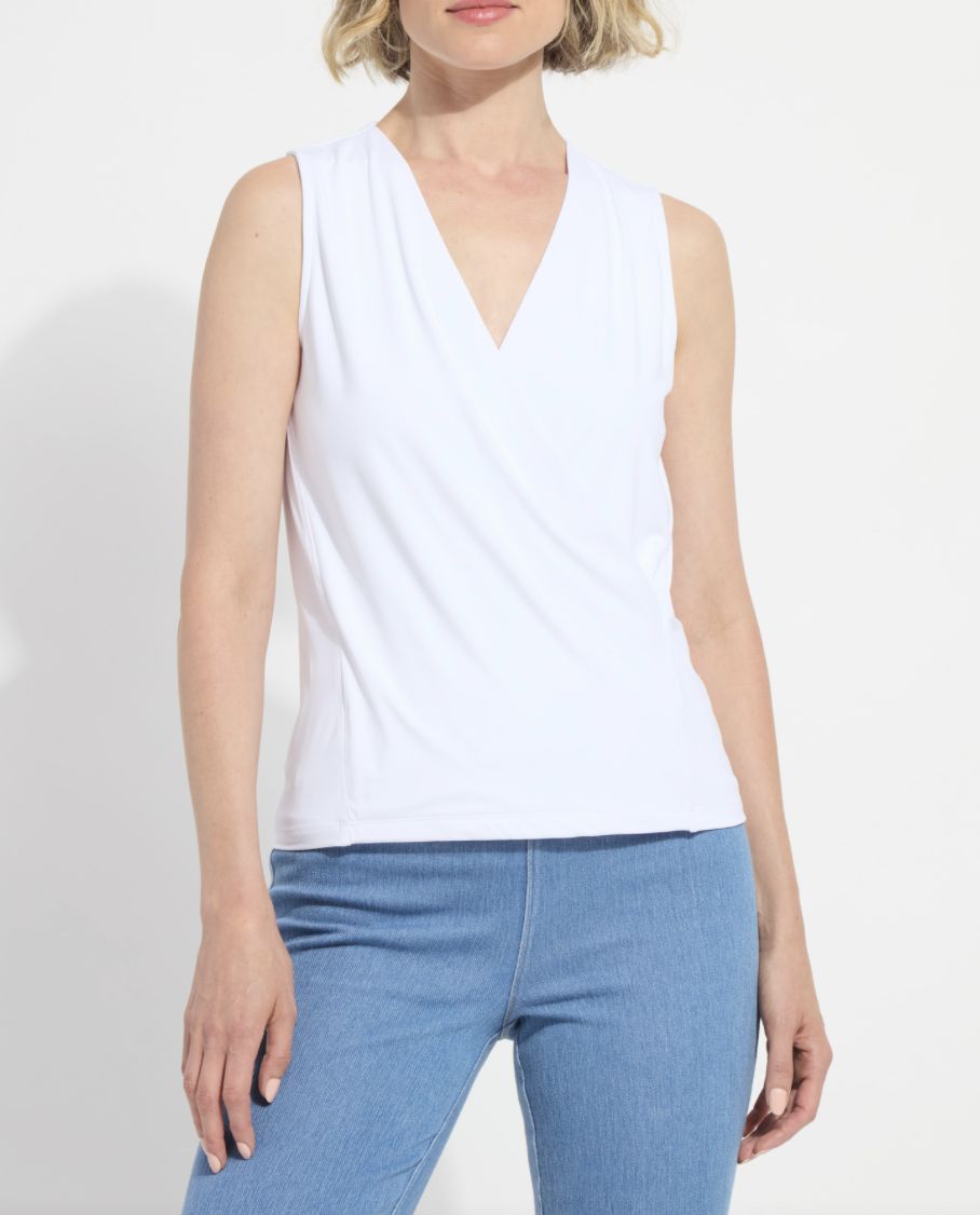 White Double Payer Tank