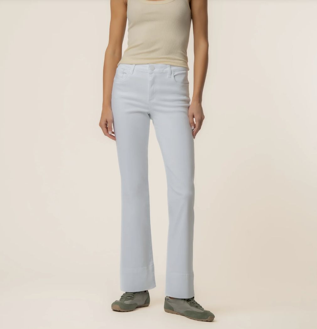 White Kelsey Kick-Flare