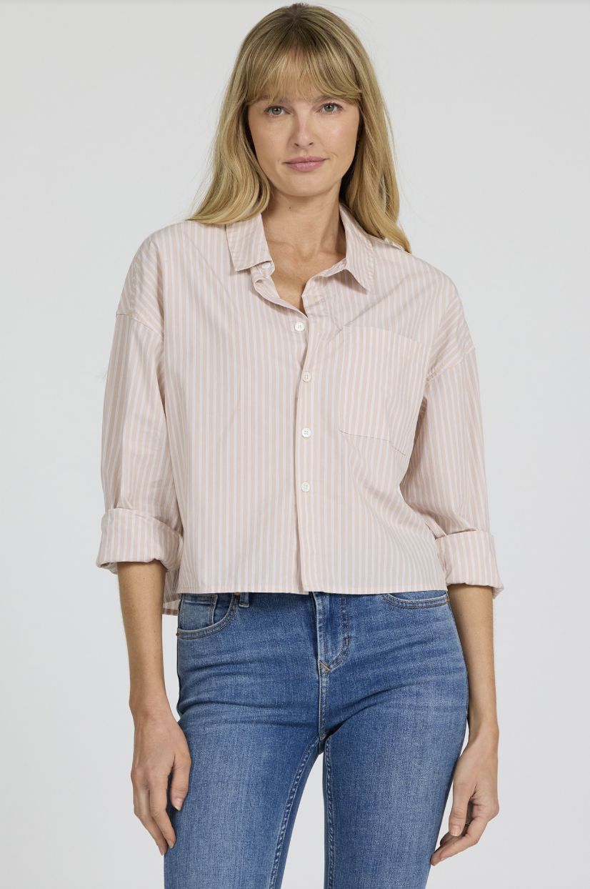 Stripe Adrianna Button-Down