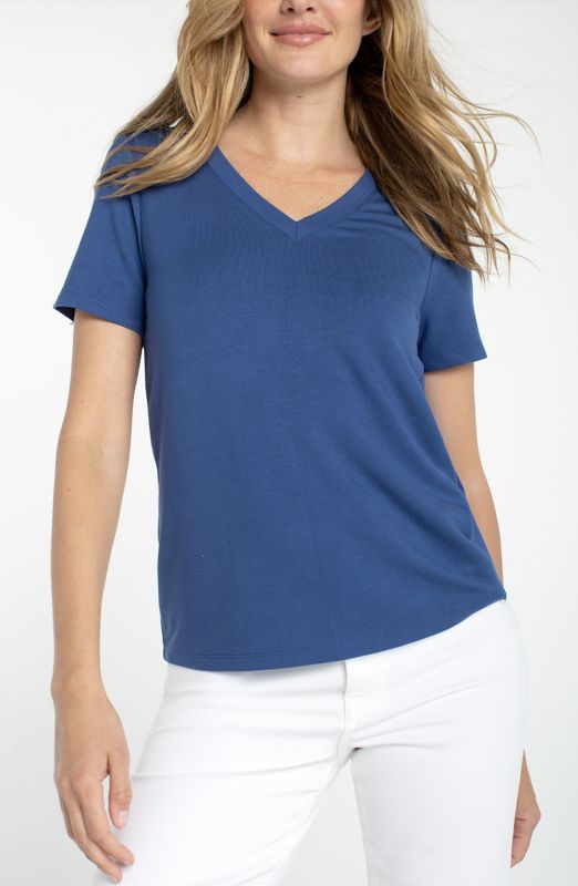Liberty Blue V-Neck Tee