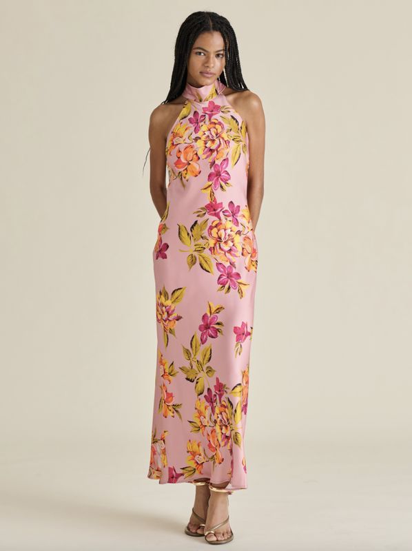 Tropical Laura Halter Maxi