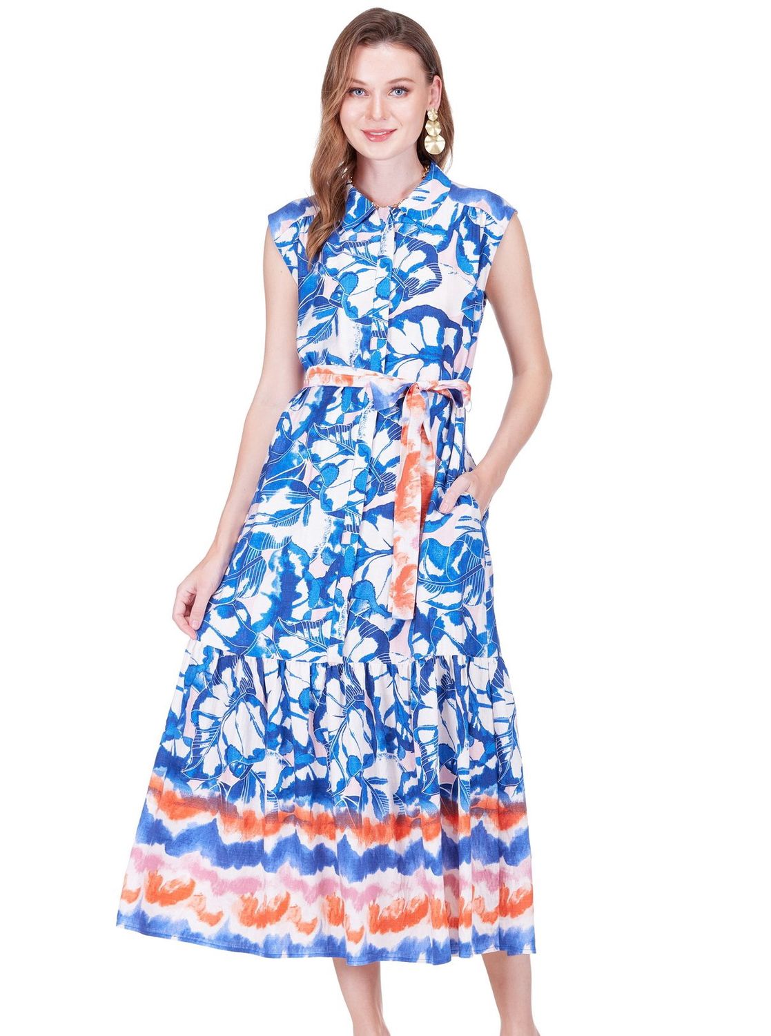 Sunset Indigo Shirtdress