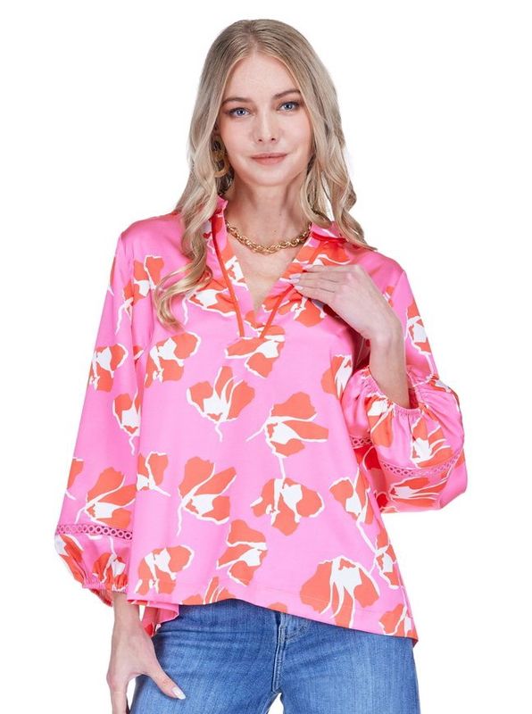 Dancing Peonies Top