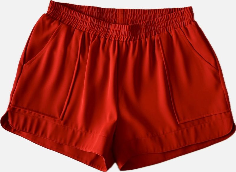 Red Pull-On Short