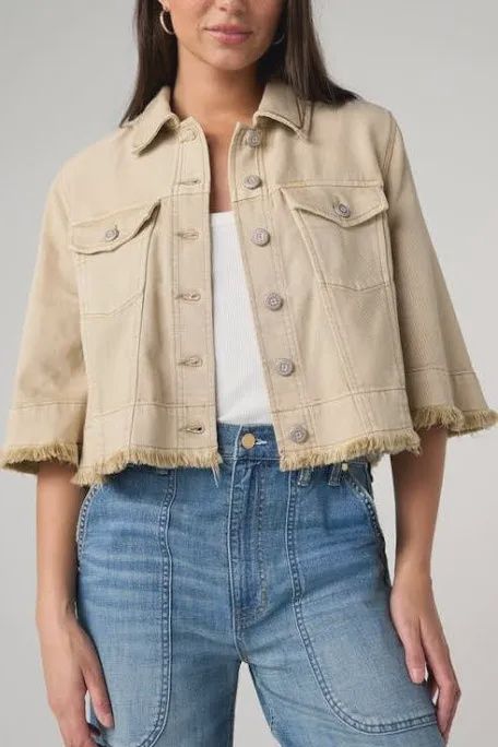 Khaki Flounce Jacket