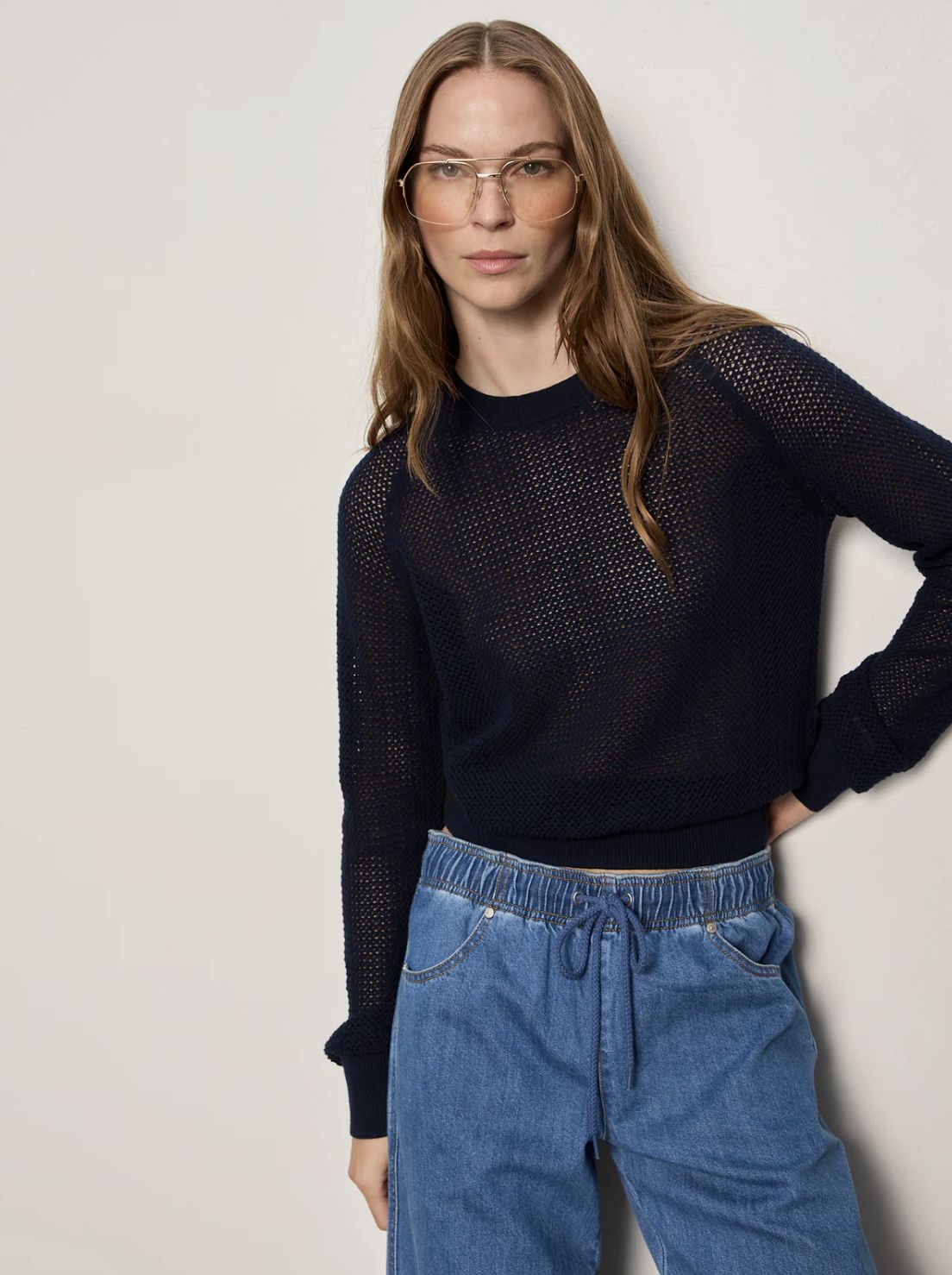Navy Soleil Sweater