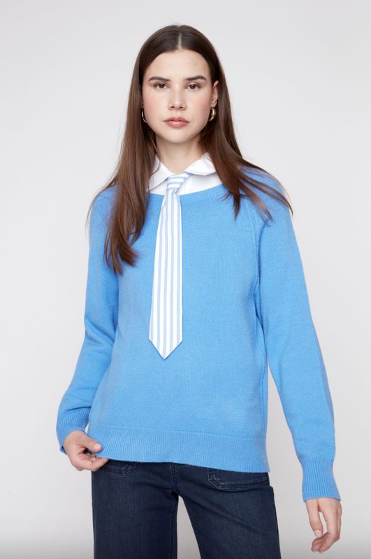 Blue Raglan Sweater