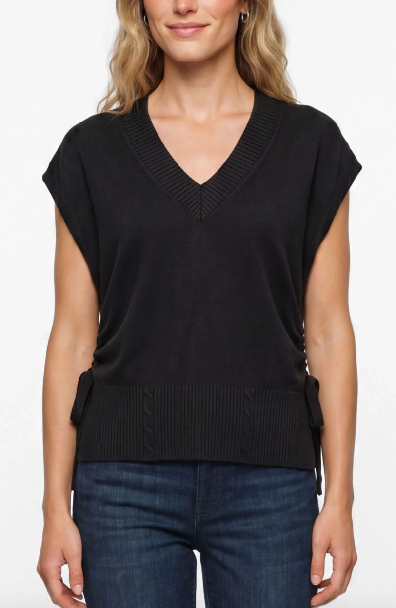 Black Dolman Popover Sweater