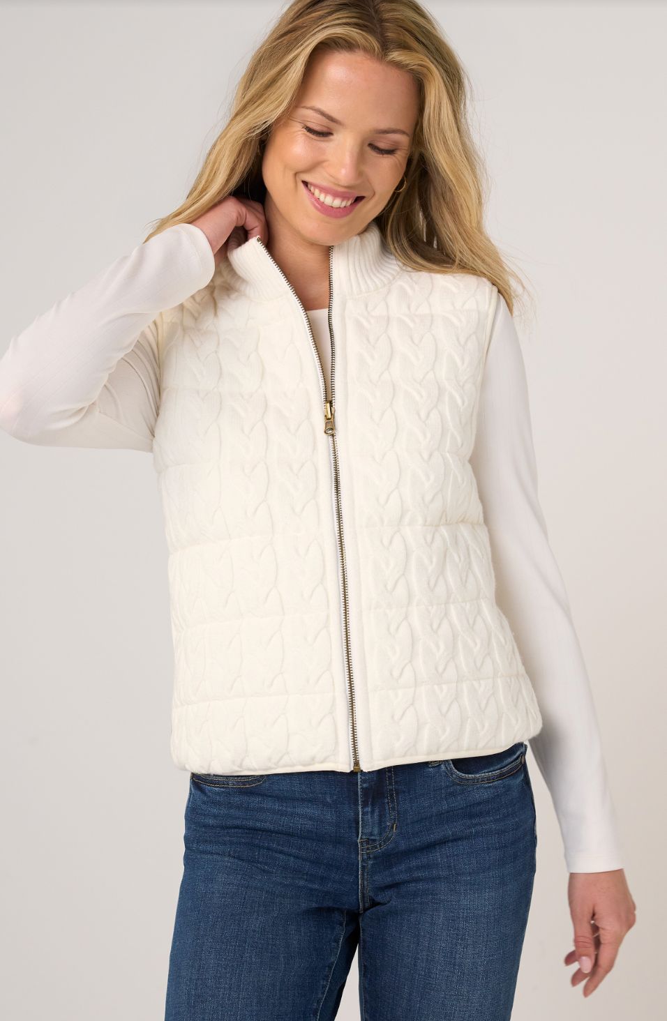 Cream Reversible Vest