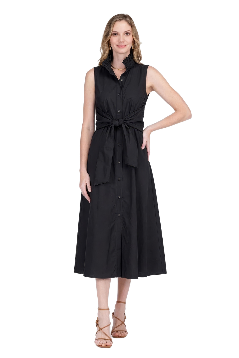 Black Wrap Maxi Dress
