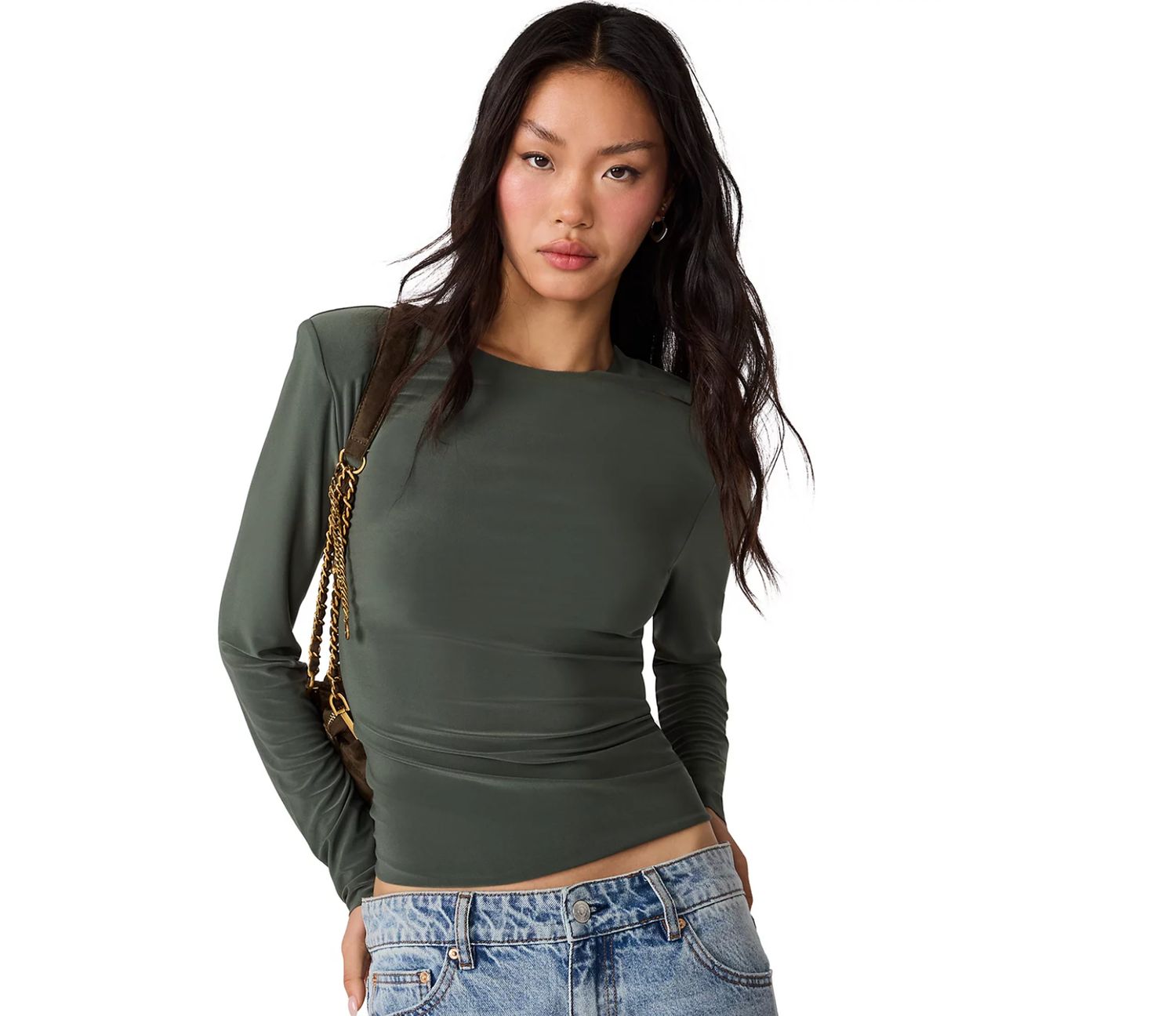 Olive Selene Knit Top