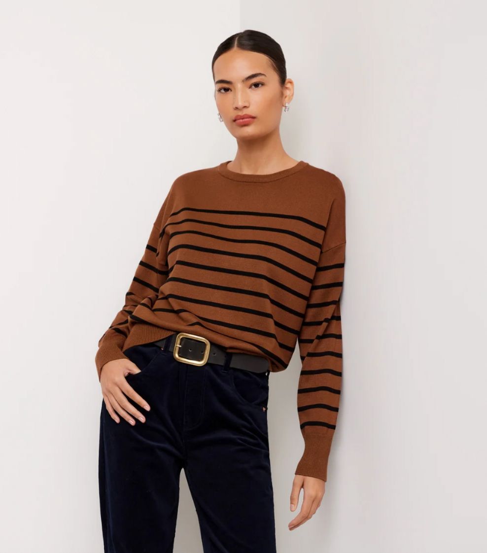 Stripe Crewneck Sweater