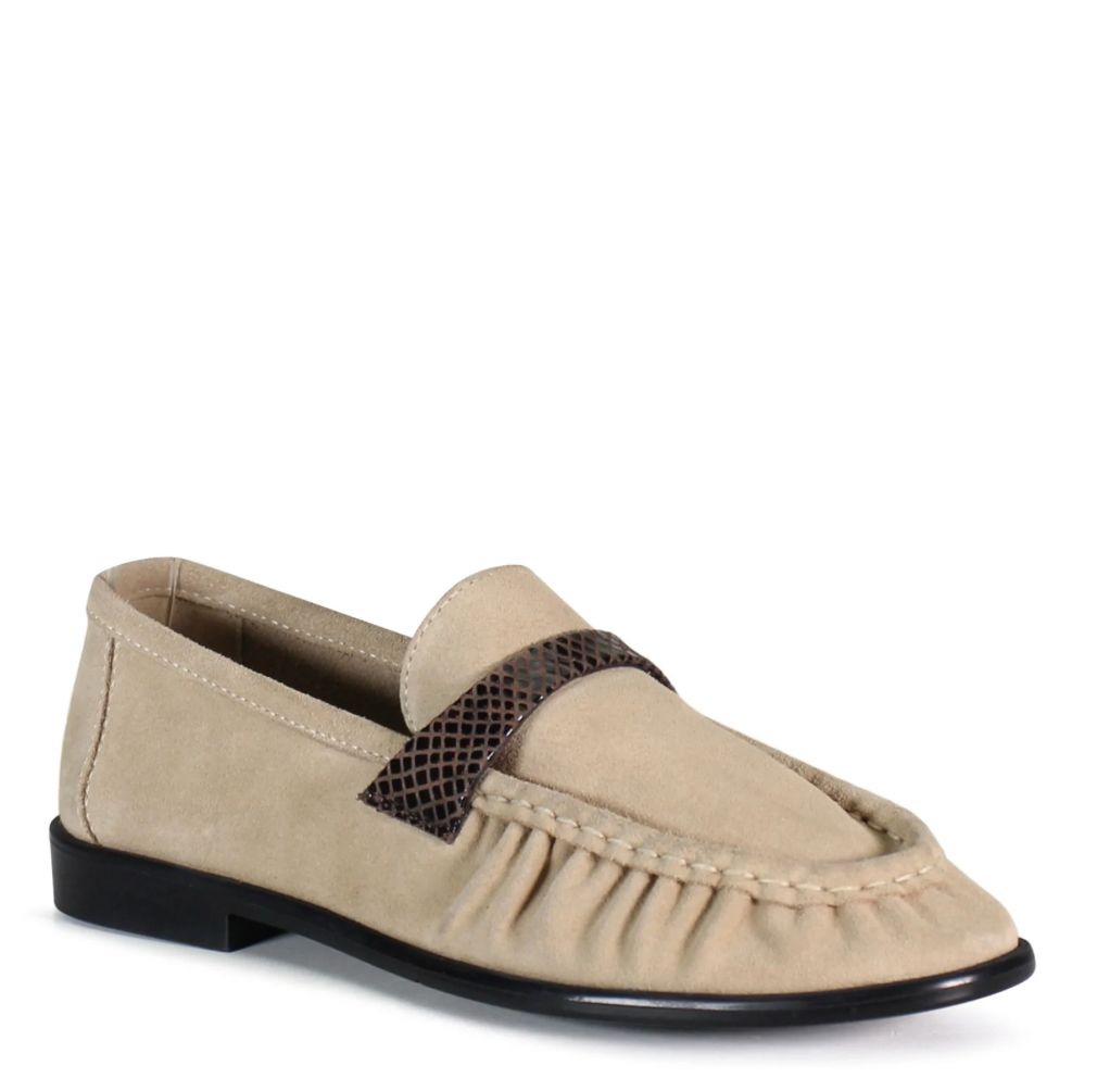 Beige Knotless Loafer