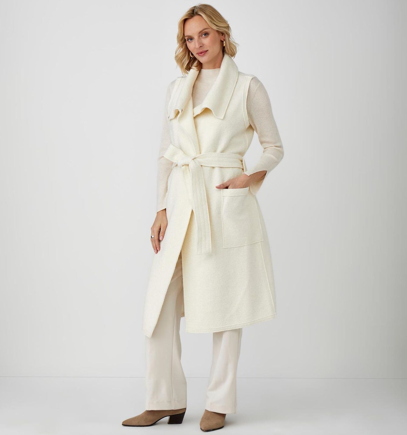 Wool Belted Vest