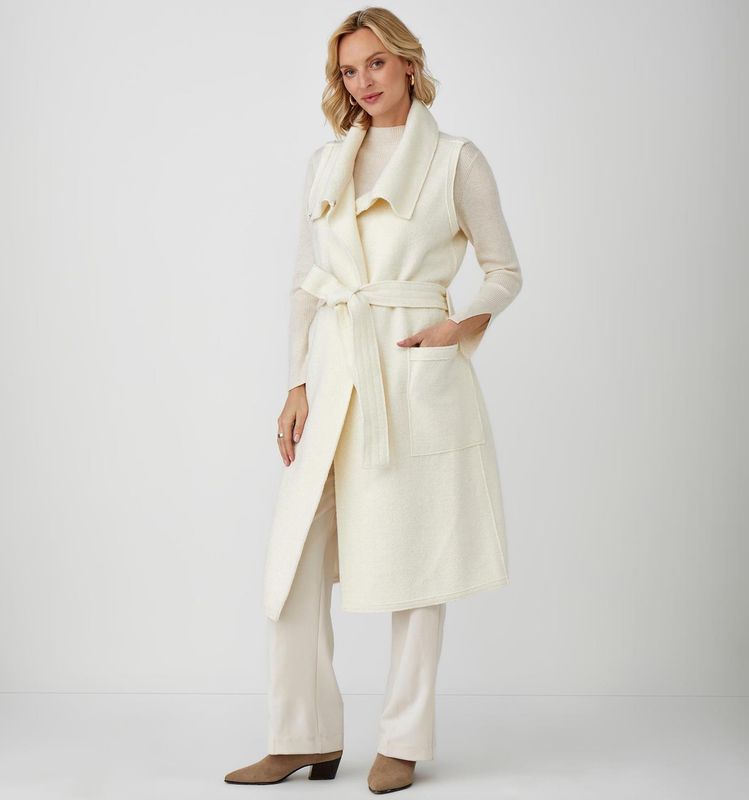 Wool Belted Vest