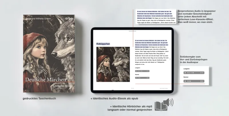 Einfache Sprache: Leseförderung Lese-Karaoke mit 18 Deutschen Märchen