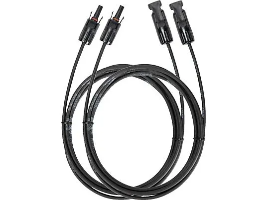 MC4-Verlängerungskabel-Set 2× 1,5 m – 6 mm², 1000 V DC, UV-beständig, vorkonfektioniert