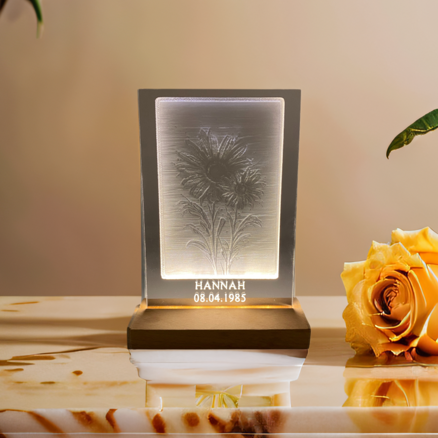 Acrylglas Bild Geburtsblume April Acrylglas Bild Geburtsblume April "Gänseblümchen"