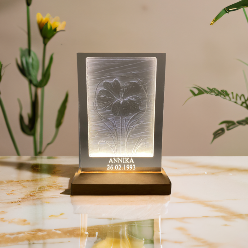 Acrylglas Bild Geburtsblume Februar Acrylglas Bild Geburtsblume Februar "Veilchen"