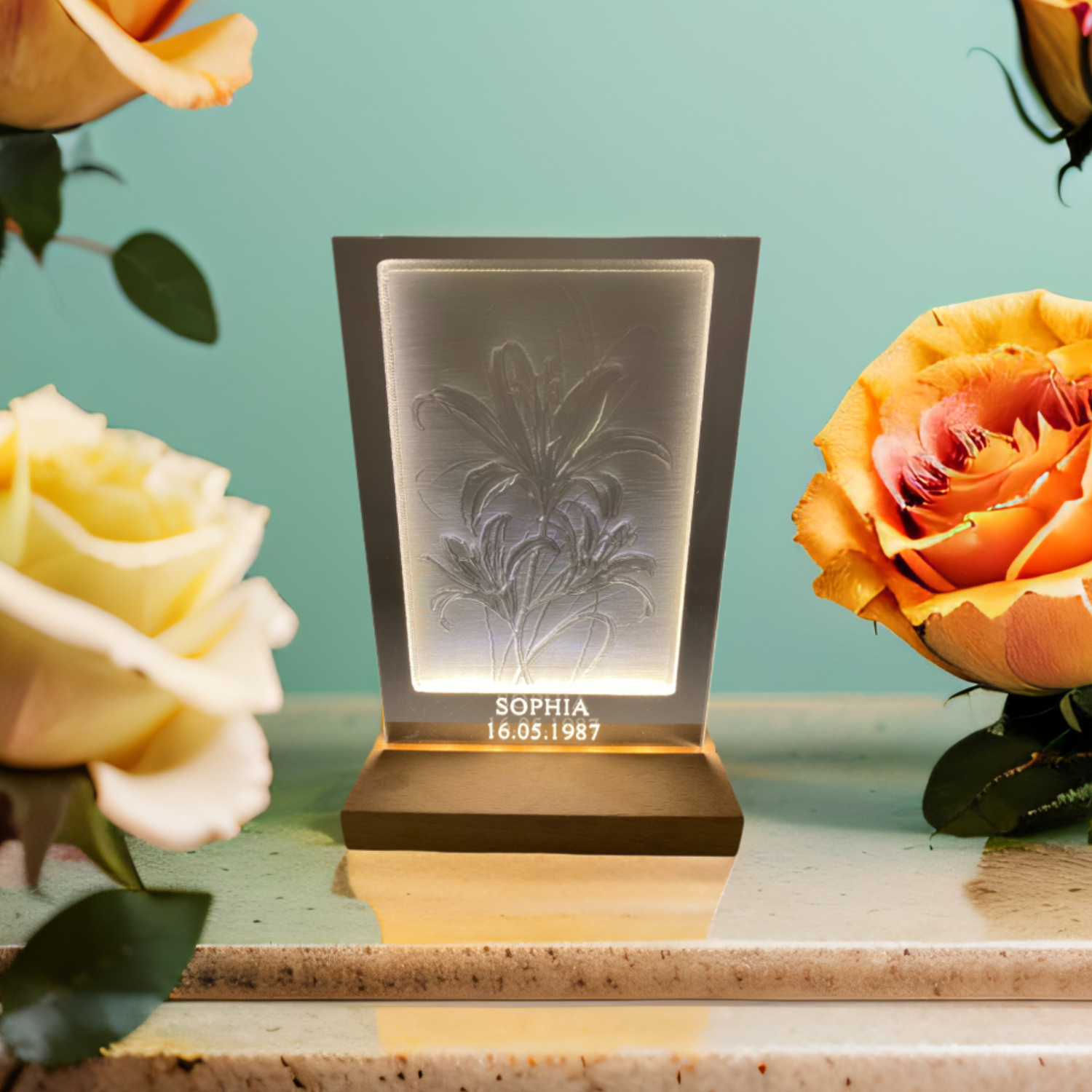 Acrylglas Bild Geburtsblume Mai Acrylglas Bild Geburtsblume Mai "Lilie"