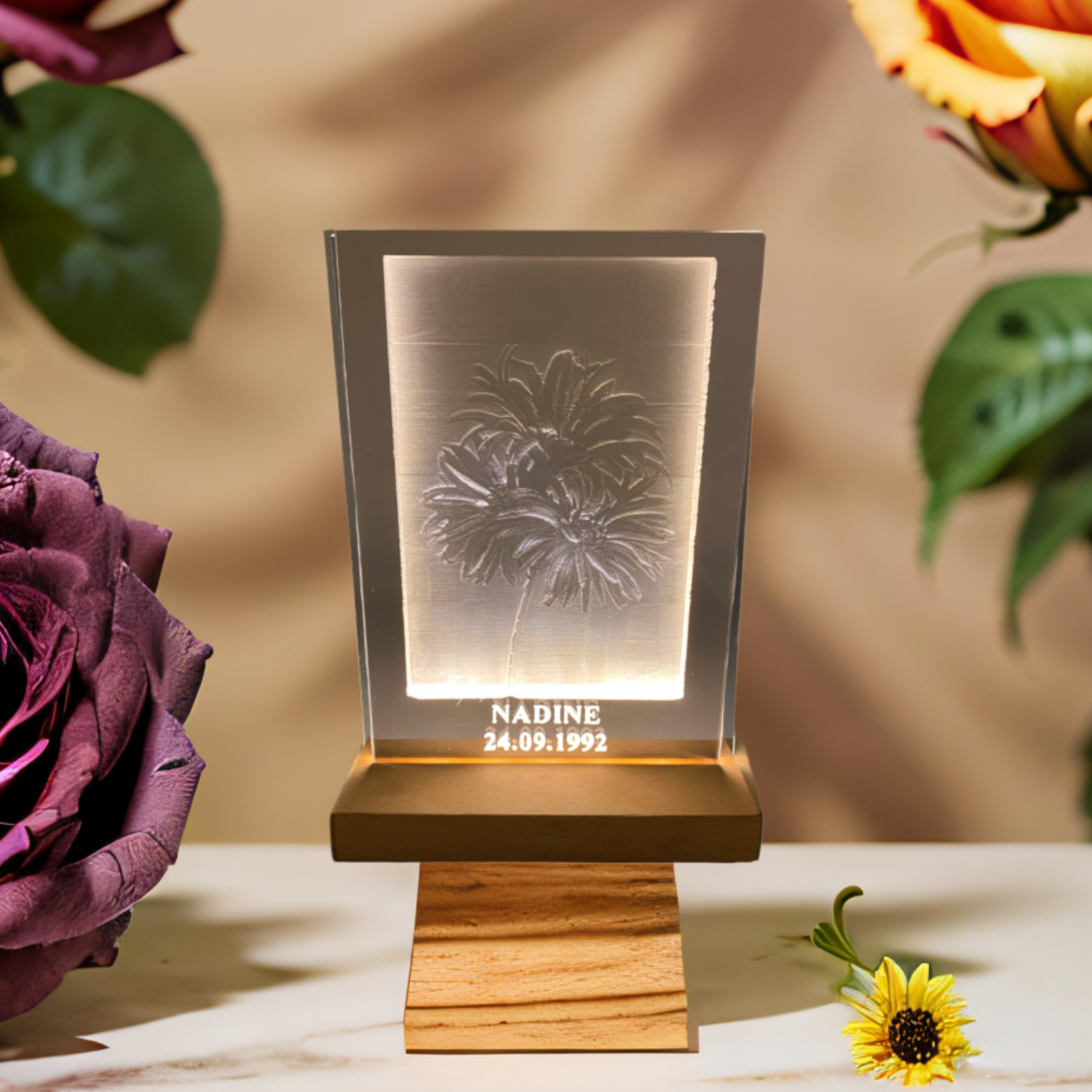 Acrylglas Bild Geburtsblume September Acrylglas Bild Geburtsblume September "Aster"