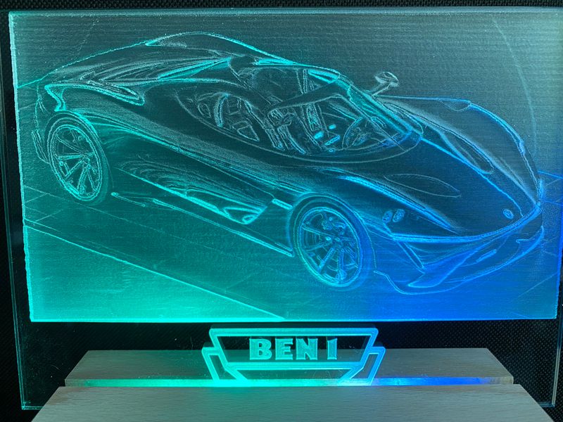 Personalisiertes Acrylglas Geschenk (z.B. Sportwagen) Personalisiertes Acrylglas Geschenk (z.B. Sportwagen)