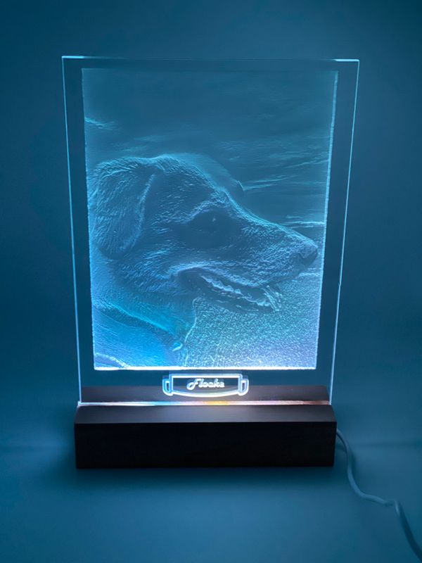 Personalisiertes Acrylglas Geschenk (z.B. Hunde) Personalisiertes Acrylglas Geschenk (z.B. Hunde)