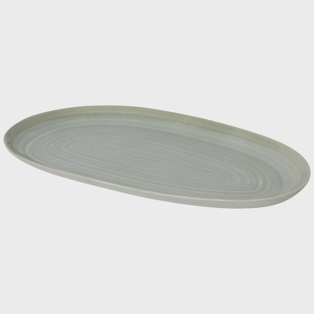 Platter Oval 10.5in Aquarius Sage