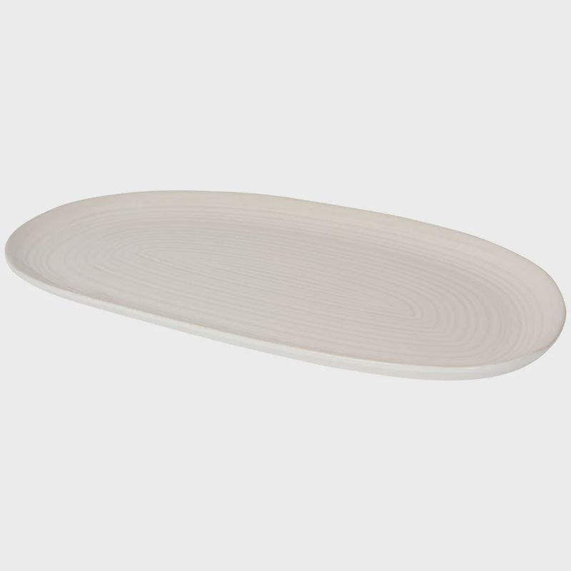 Platter Oval 15in Aquarius Oyster