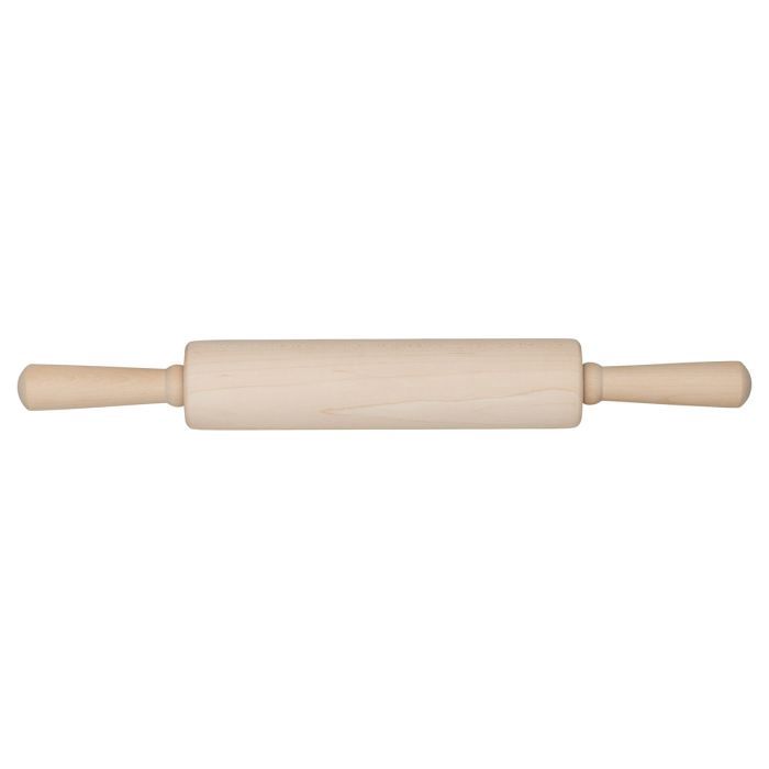 HARDWOOD ROLLING PIN 10X2.25&quot;