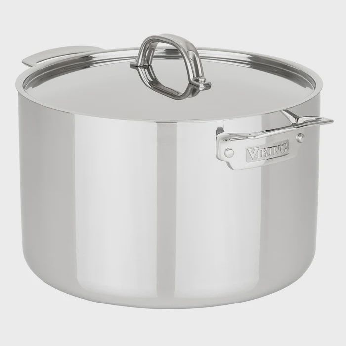 12 Qt  Stock Pot w/ Metal Lid, Stainless Steel, Mirror Finish