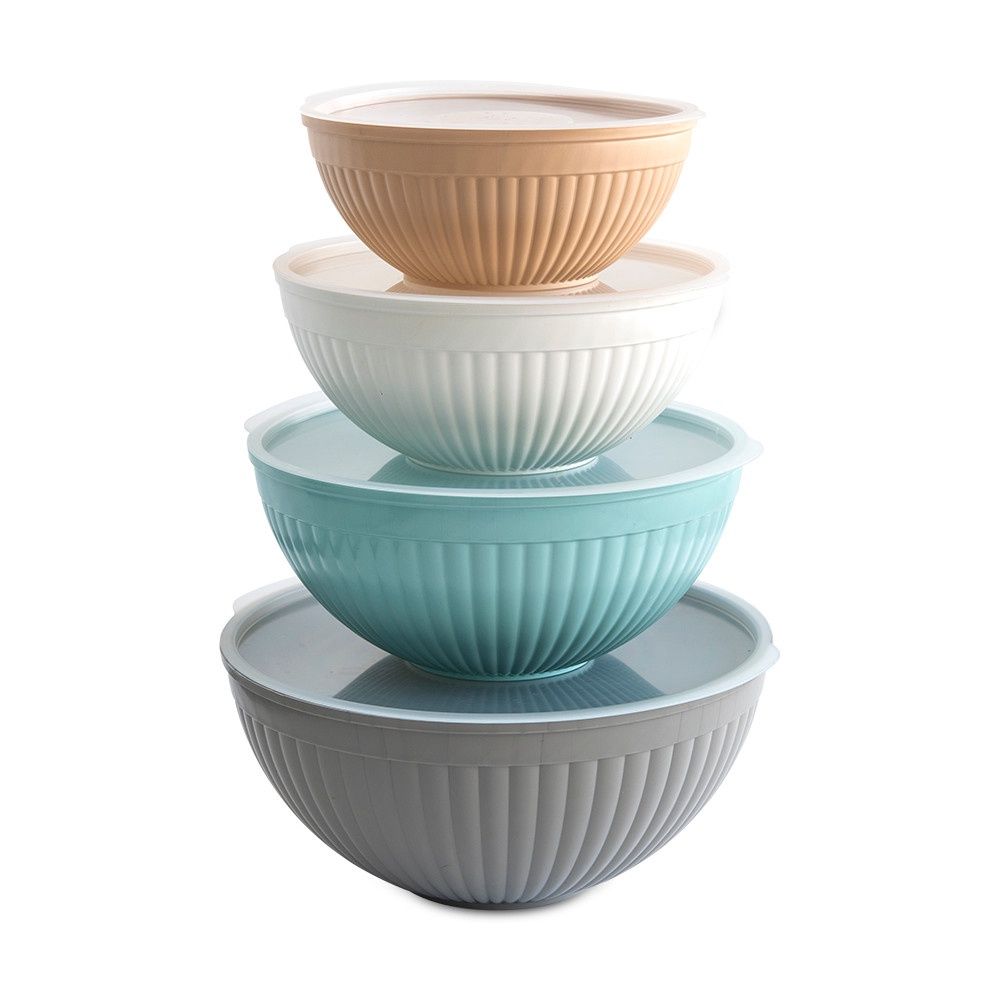 8 PC Covered Bowl Set