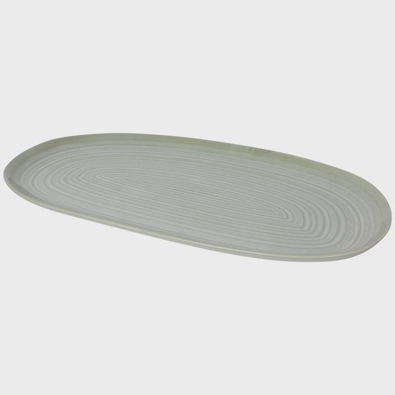 Platter Oval 15in Aquarius Sage