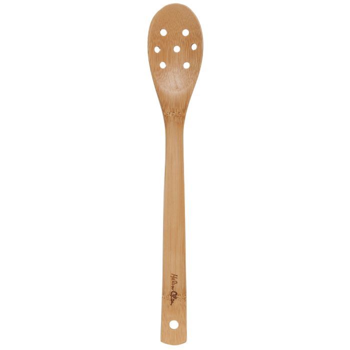 BAMBOO PIERCED SPOON 12&quot;