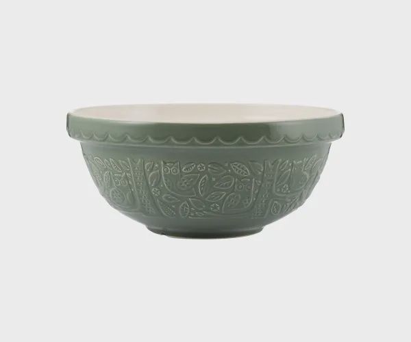 IN THE FOREST S18 DARK GREEN MIXING BOWL 11&quot;