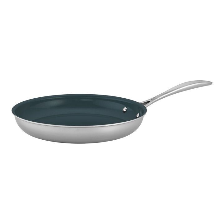 10&quot; Stainless Steel Ceramic Nonstick Fry Pan