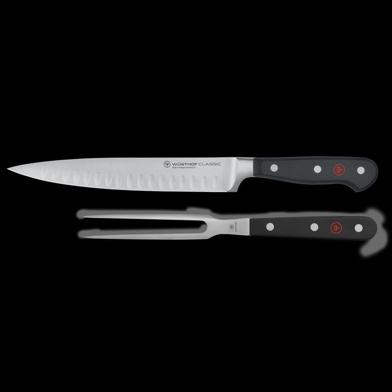 Two Piece Carving Set, Hollow Edge