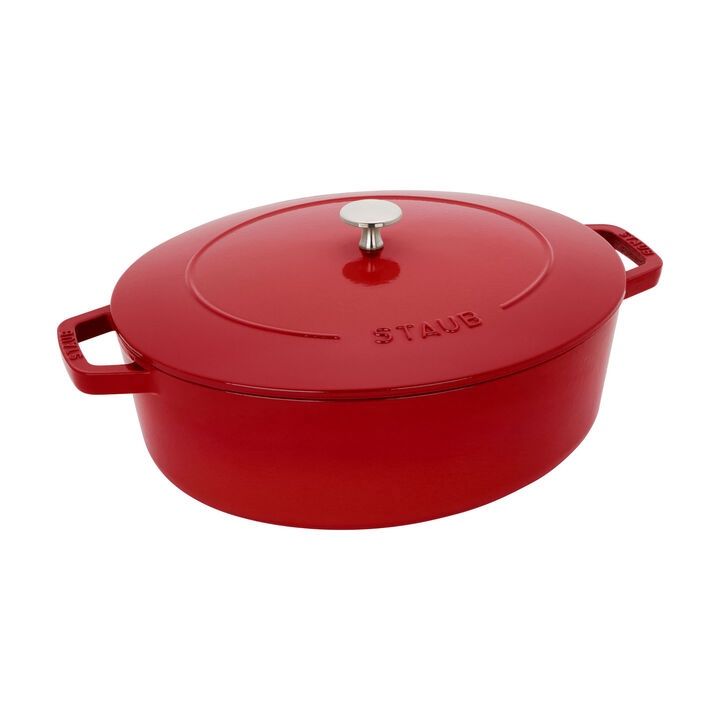 6.25qt Wide Oval Dutch Oven - Cherry