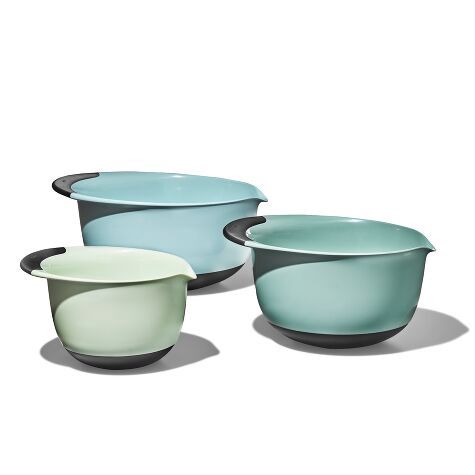 OXO GG 3 PIECE MIXING BOWL SET CADET BLUE, TOWER GREY, JADE