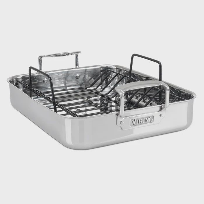Roasting Pan w/ Non-Stick Rack, 16 X 13 X 3, Mirror Finish